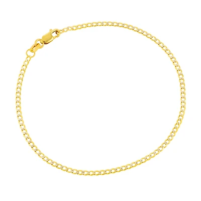Chaine Gourmette 2mm en Or 10k - 7.5