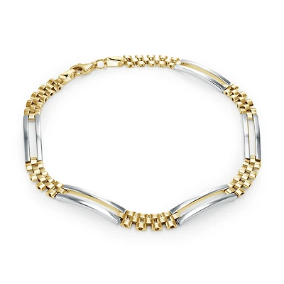 Two-Tone 10K Gold Bracelet. Color: 2 tone | Doucet Latendresse
