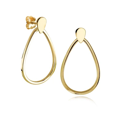 Boucles d'Oreilles Goutte en Or 10K. Color: jaune | Doucet Latendresse