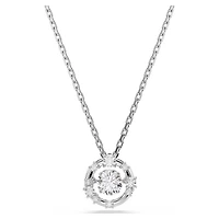 Pendentif Constella en Métal Rhodié Serti de Cristaux Swarovski. Color: blanc | Doucet Latendresse