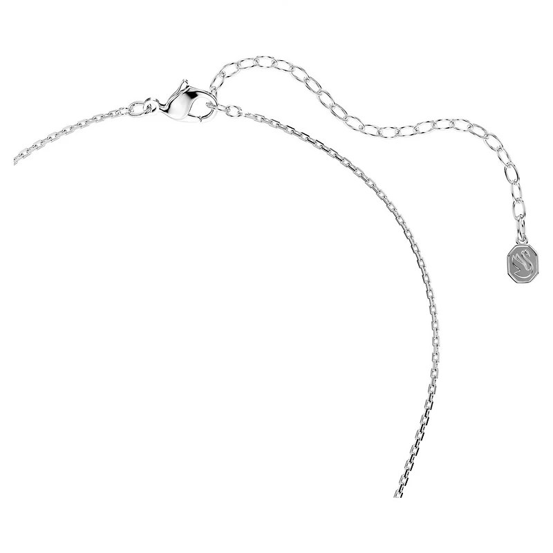 Pendentif Constella en Métal Rhodié Serti de Cristaux Swarovski - 45cm. Color: blanc | Doucet Latendresse