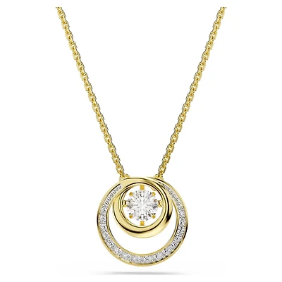 Gold-Plated Hyperbola Pendant Set with Swarovski Crystals. Color: yellow | Doucet Latendresse