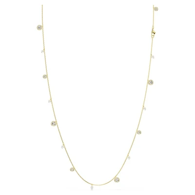 Una Angelica Gold-Plated Necklace with Swarovski Crystals. Color: yellow | Doucet Latendresse