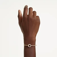 Bracelet-jonc Dextera Plaqué Or Jaune Serti de Cristaux Swarovski - 7