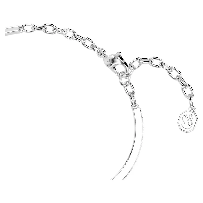 Bracelet Symbolica avec Fer à Cheval Serti de Cristaux Swarovski. Color: blanc | Doucet Latendresse