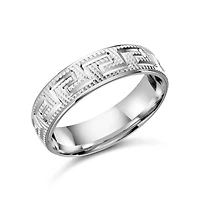 Jonc en Argent Sterling à Motif Grec. Color: argent | Doucet Latendresse