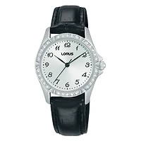 Lorus Watch RG251YX9 with Stainless Steel Case and Leather Strap - 30mm | Doucet Latendresse