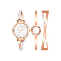 Anne Klein Watch AK-3292WTSTwith Stainless Steel Case and Bracelet - 26mm | Doucet Latendresse