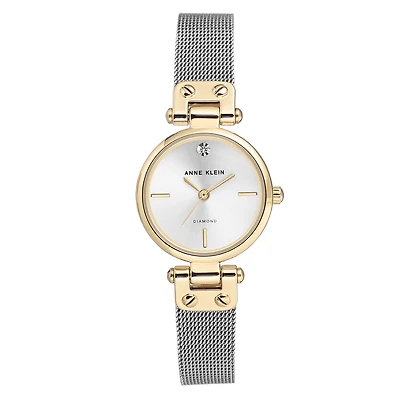 Anne Klein Watch AK-3003SVTT with Stainless Steel Case and Bracelet - 26mm | Doucet Latendresse