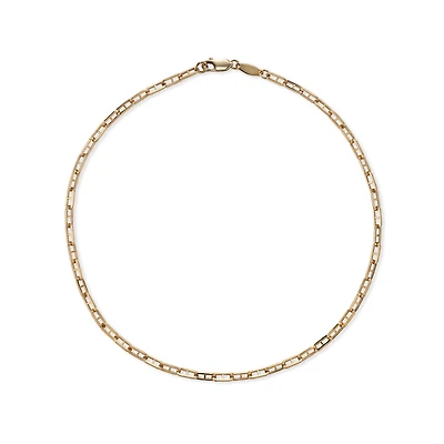 Chaîne de Cheville à Maillons Marine en Or 10k - 10