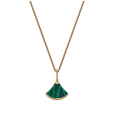 Collier en Or 10K avec Pendentif  Malachite Verte - 1.1ct. Color: jaune | Doucet Latendresse