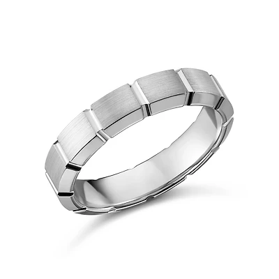 Bague à Motifs en Or blanc 10K. Color: | Doucet Latendresse