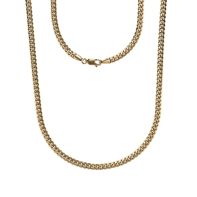 10K Gold Curb Chain Necklace
