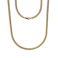 Chaine Gourmette en Or 10k