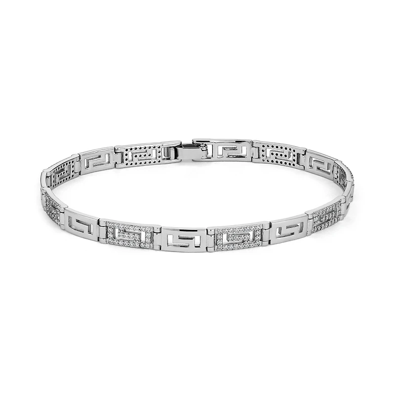 Bracelet en Argent Sterling avec Zircons Cubiques. Color: argent | Doucet Latendresse