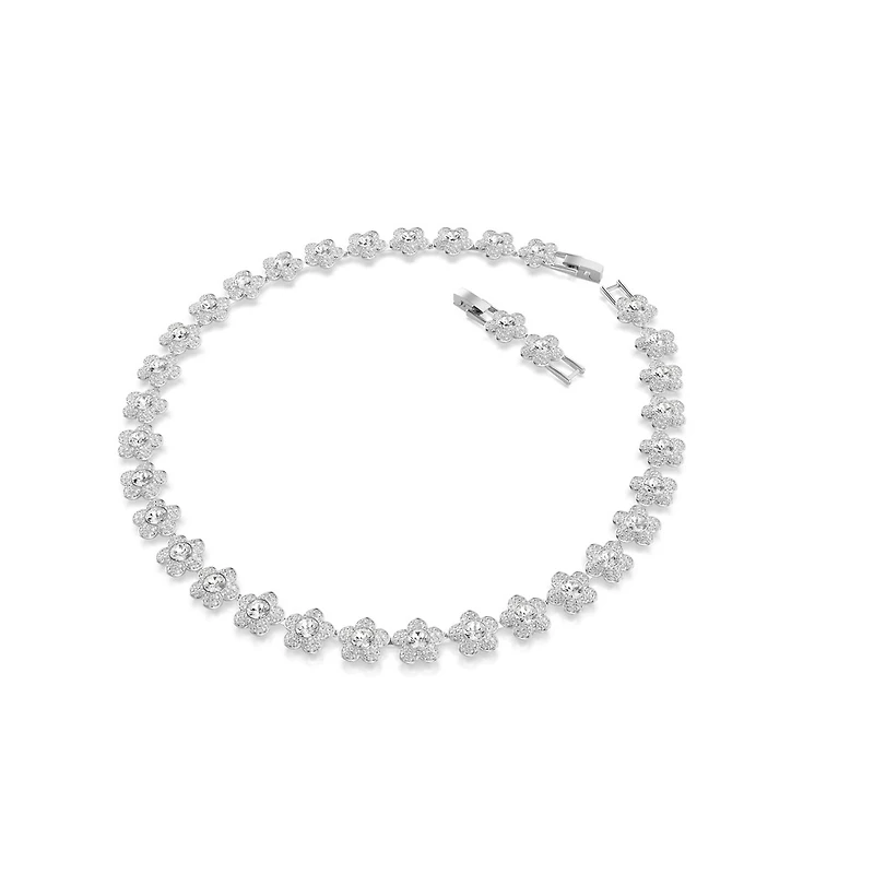 Collier Ariana Grande X Allard Angelic avec Fleur Serti de Cristaux Swarovski - 41cm. Color: blanc | Doucet Latendresse