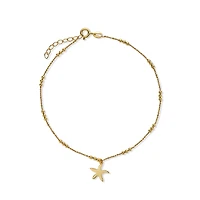 Gold-Plated Silver Starfish Bracelet - 9