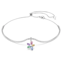 Ras-de-cou Ariana Grande x Swarovski en Métal Rhodié avec Pendentif Fleur - 30 - 44 cm. Color: blanc | Doucet Latendresse