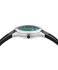 Montre Aston Martin MTIH1F503 en Acier Inoxydable avec Bracelet en Silicone Noir - 38mm | Doucet Latendresse