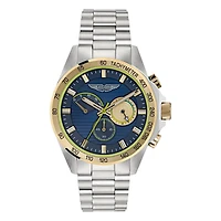 Montre Aston Martin MTRH1F505 en Acier Inoxydable 2-Tons et Aiguilles Lumineuses - 44mm | Doucet Latendresse
