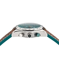 Aston Martin MTRS1F501 Stainless Steel Watch with Leather Strap and Luminous Hands - 42mm | Doucet Latendresse