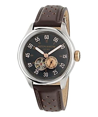 Aston Martin MTTS1F501 Stainless Steel Watch with Leather Strap - 41mm | Doucet Latendresse
