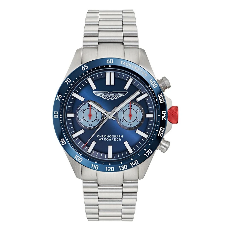 Montre Aston Martin MTIS1F503 en Acier Inoxydable avec Aiguilles Lumineuses - 44mm | Doucet Latendresse