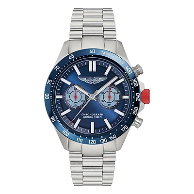 Montre Aston Martin MTIS1F503 en Acier Inoxydable avec Aiguilles Lumineuses - 44mm | Doucet Latendresse