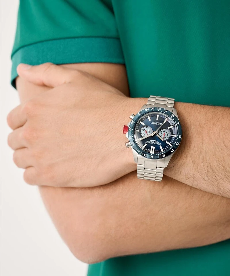 Montre Aston Martin MTIS1F503 en Acier Inoxydable avec Aiguilles Lumineuses - 44mm | Doucet Latendresse