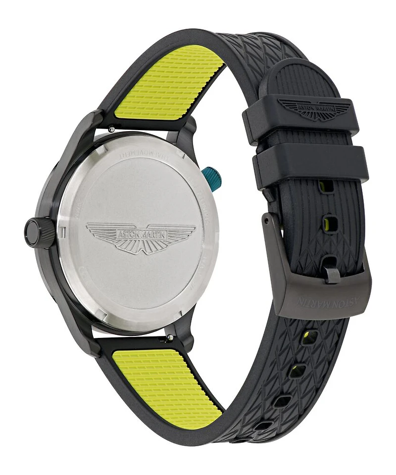 Aston Martin MTIZ1F501 Watch with Black Rubber Strap and Luminous Hands - 41mm | Doucet Latendresse