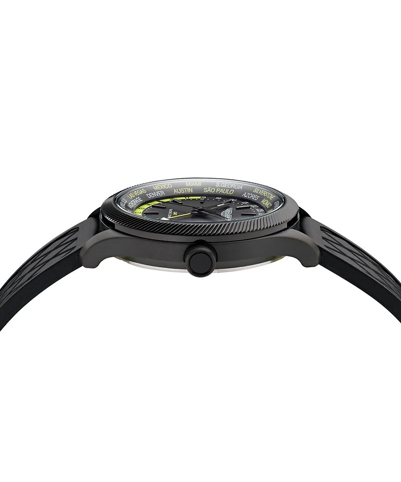 Aston Martin MTIZ1F501 Watch with Black Rubber Strap and Luminous Hands - 41mm | Doucet Latendresse