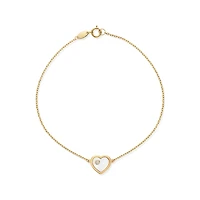 Bracelet avec Coeur Nacre en Or 10k - 7