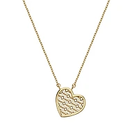 Collier avec Coeur en Or 10k - 18