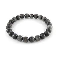 8mm Gray Eagle's Eye Bracelet - 8.2