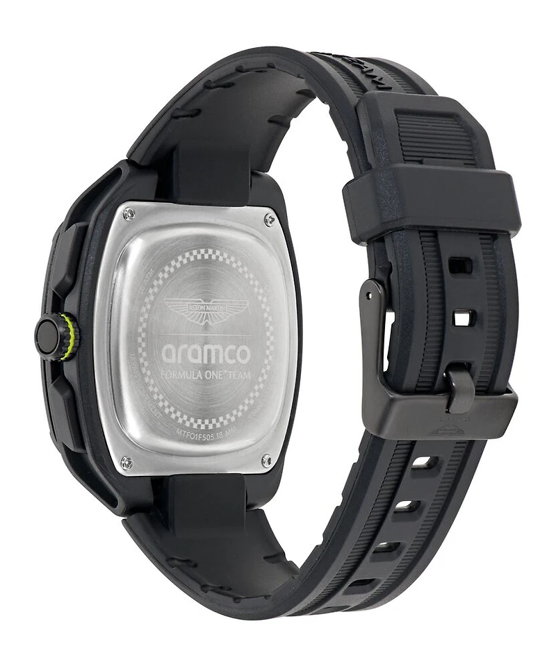 Montre Aston Martin MTFO1F505 en Plastique avec Bracelet en Silicone Noir - 44mm | Doucet Latendresse