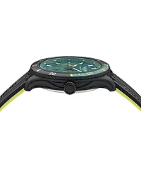 Montre Aston Martin MTFP1F503 en Plastique avec Bracelet en Silicone Vert et Jaune - 46mm | Doucet Latendresse
