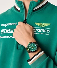Montre Aston Martin MTFP1F503 en Plastique avec Bracelet en Silicone Vert et Jaune - 46mm | Doucet Latendresse