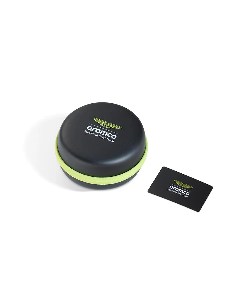 Montre Aston Martin MTFP1F503 en Plastique avec Bracelet en Silicone Vert et Jaune - 46mm | Doucet Latendresse