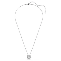 Pendentif Sublima en Métal Rhodié Serti de Zircons Cubiques avec Chaîne - 38 - 45 cm. Color: blanc | Doucet Latendresse