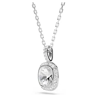 Collier Una  Angelic avec Pendentif en Métal Rhodié avec Crystaux Swarovski - 38 - 45 cm. Color: blanc | Doucet Latendresse