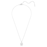 Collier Una  Angelic avec Pendentif en Métal Rhodié avec Crystaux Swarovski - 38 - 45 cm. Color: blanc | Doucet Latendresse