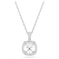 Collier Una  Angelic avec Pendentif en Métal Rhodié avec Crystaux Swarovski - 38 - 45 cm. Color: blanc | Doucet Latendresse