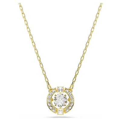 Chaîne avec Pendentif Una Angelic Plaqué Or avec Zircons Cubiques - 38 - 45 cm. Color: jaune | Doucet Latendresse