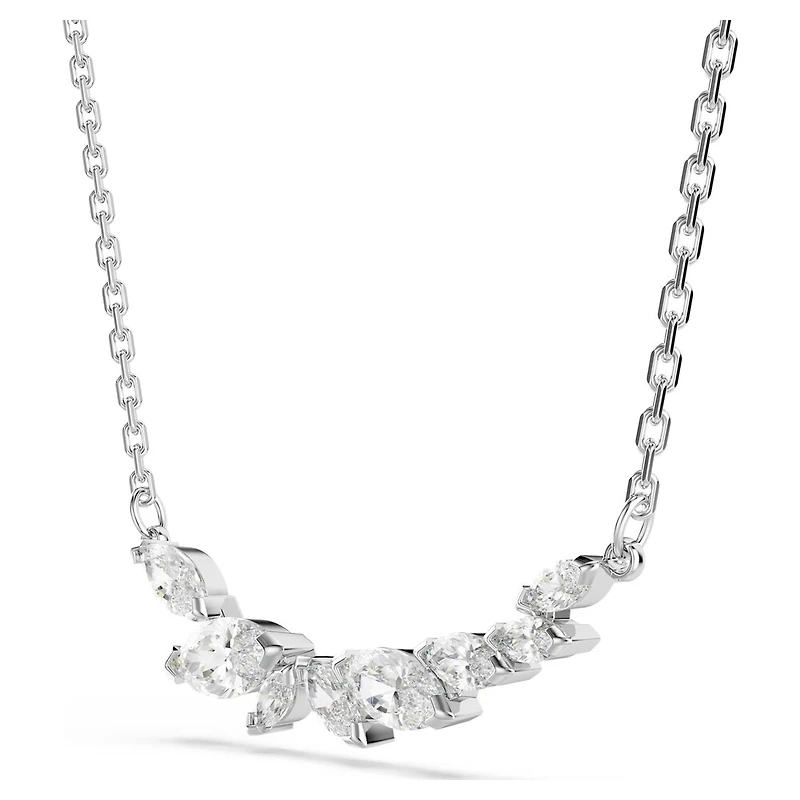 Collier Mesmera en Métal Rhodié avec Zircons Cubiques - 42 - 49 cm. Color: blanc | Doucet Latendresse