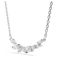 Collier Mesmera en Métal Rhodié avec Zircons Cubiques - 42 - 49 cm. Color: blanc | Doucet Latendresse