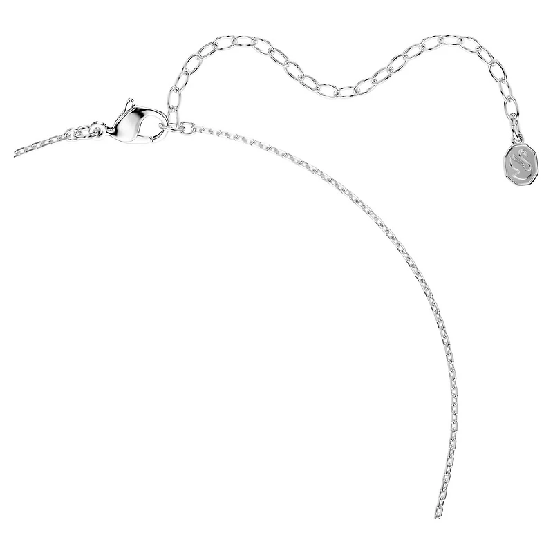 Collier Mesmera en Métal Rhodié avec Zircons Cubiques - 42 - 49 cm. Color: blanc | Doucet Latendresse