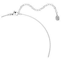 Collier Mesmera en Métal Rhodié avec Zircons Cubiques - 42 - 49 cm. Color: blanc | Doucet Latendresse