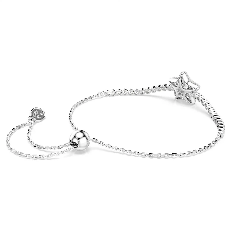 Bracelet Sublima Étoile Plaqué Rhodium avec Zircons Cubiques - 9.5