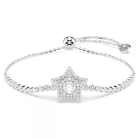 Bracelet Sublima Étoile Plaqué Rhodium avec Zircons Cubiques - 9.5