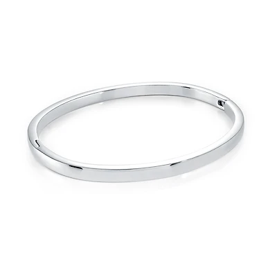 4mm Stainless Steel Bangle Bracelet - 6.5